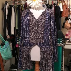 Free People Floral Blouse